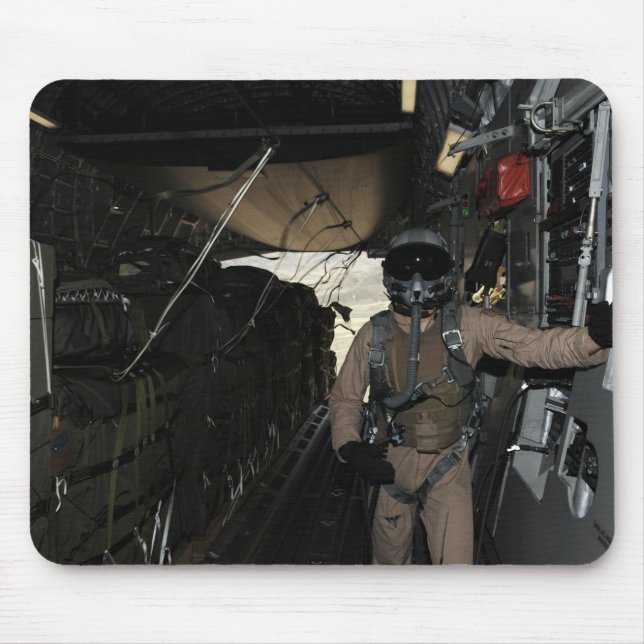 Container Delivery System bundles exit a C-17 Mouse Pad (Front)