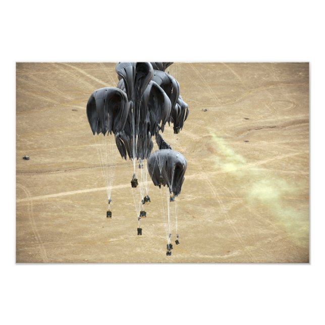 Container delivery system bundles parachute photo print (Front)