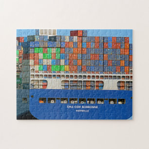 Container Ship Marseille Jigsaw Puzzle