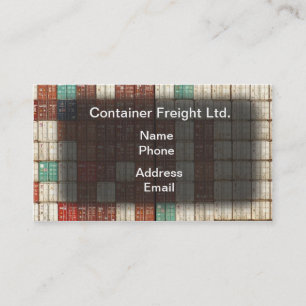 Container Shipping and Freight Business Card