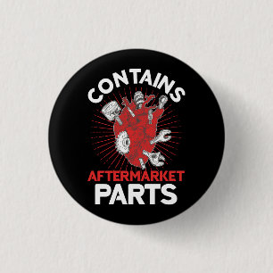 Contains Aftermarket Parts Open Heart Surgery Surv 3 Cm Round Badge