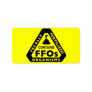 "Contains Fecally Fertilised Organisms" Labels