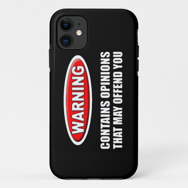 Contains Opinions That May Offend You Case-Mate iPhone Case (Back)