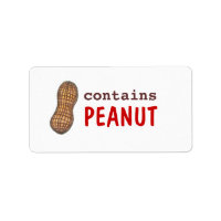 Contains Peanut Label