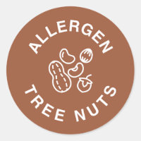 Contains Tree Nuts - Food Allergy Warning