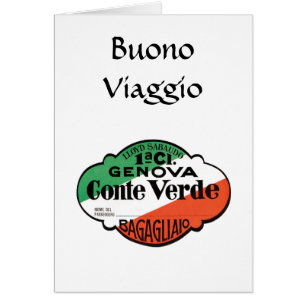 Conte Verde 1st Class Baggage Label