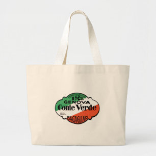 Conte Verde Label Large Tote Bag