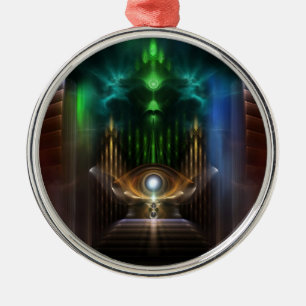 Contemplating Oz Fractal Art Premium Ornament