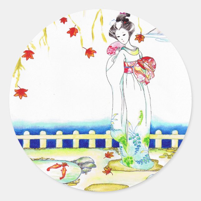 Contemplation Classic Round Sticker (Front)