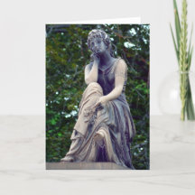 Contemplative Goddess Greeting Card