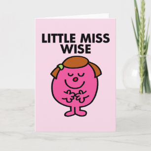 Contemplative Little Miss Wise Card