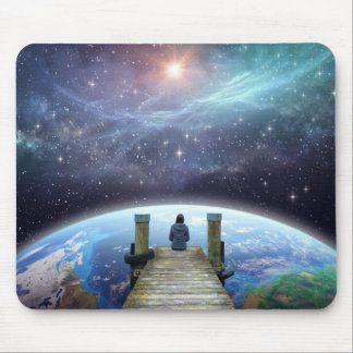 Contemplative Space Art Mouse Pad, Multi-Verse Pad