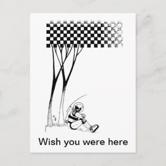 Contemplative Spaceman Postcard