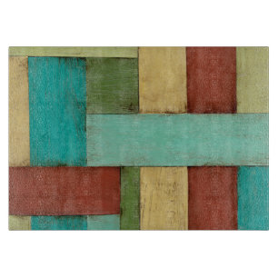 Contempoary Coastal Multicolored Painting Cutting Board