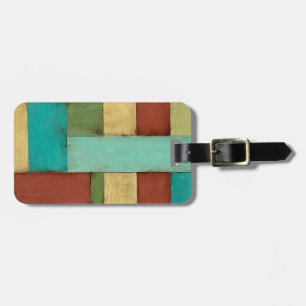 Contempoary Coastal Multicolored Painting Luggage Tag