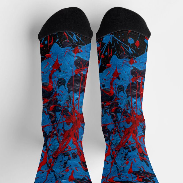 Contemporary Abstract Art : Electric Socks (Top)