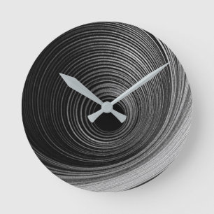 Contemporary Abstract Art Photograph Round Clock