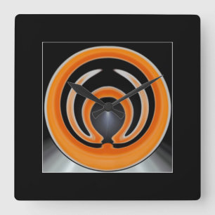Contemporary Abstract Art Square Wall Clock