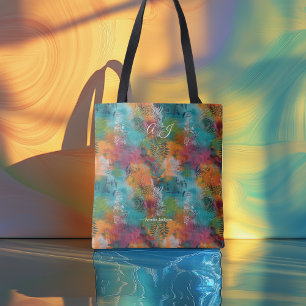 Contemporary Abstract Art Tote with Vibrant Colour