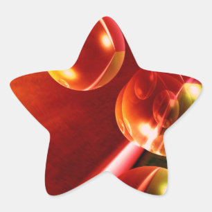 Contemporary Abstract Artwork by Serdar Hizli Star Sticker