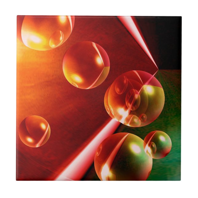 Contemporary Abstract Artwork by Serdar Hizli Tile (Front)