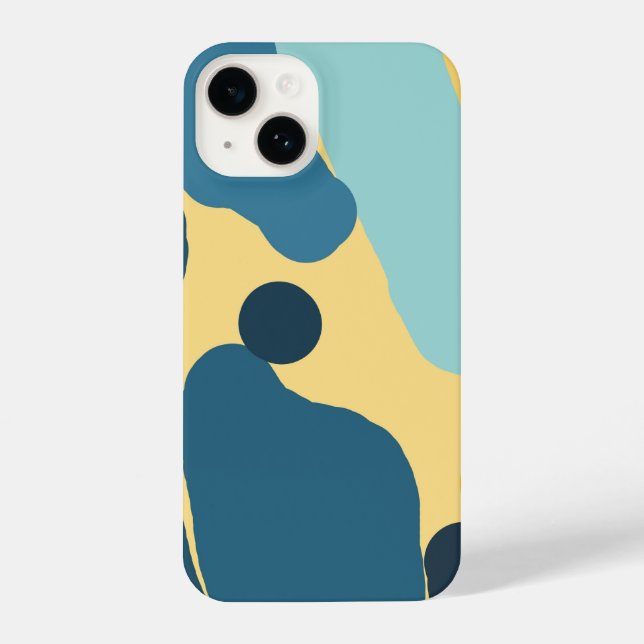 Contemporary Abstract  — Bold Colour Block Design iPhone Case (Back)