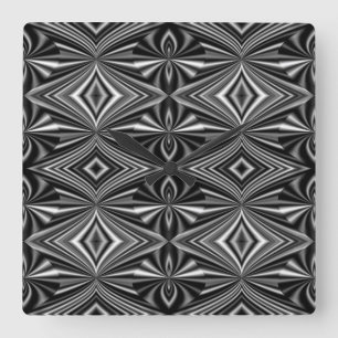 Contemporary Abstract Design Square Wall Clock