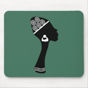 Contemporary Abstract Modern African woman art Mouse Pad