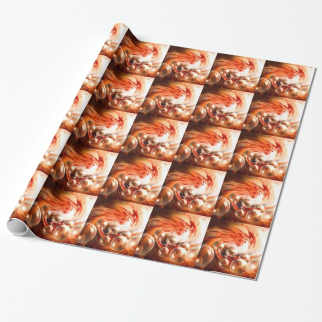 Contemporary Abstract Wrapping Paper (Unrolled)