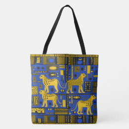 Contemporary African Leopards Tote Bag