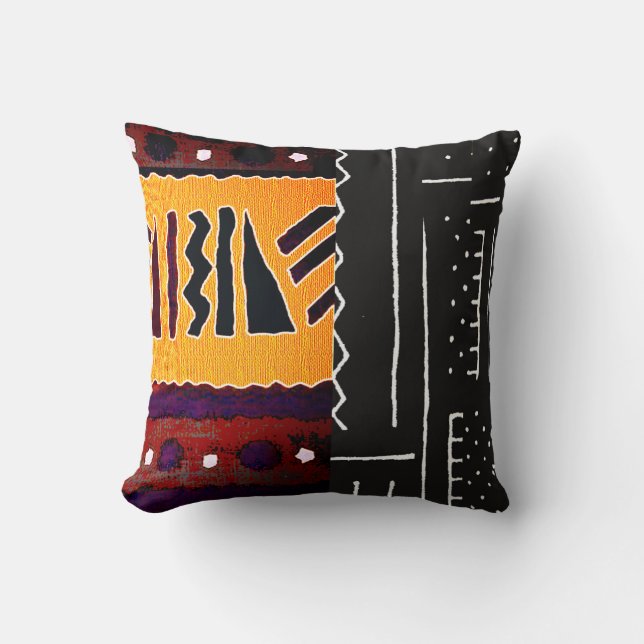 Contemporary African Mud Cloth Cushion (Front)