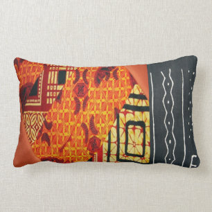 Contemporary: African Style Design Lumbar Cushion