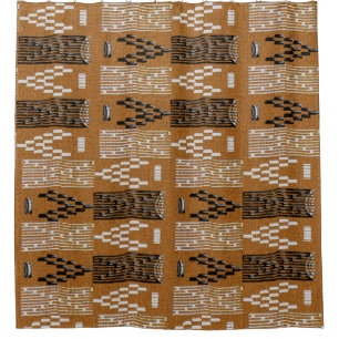 Contemporary Afrocentric Motif Shower Curtain