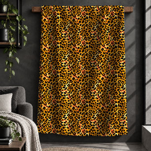 Contemporary Animal Print Colour Burst Throw Blank