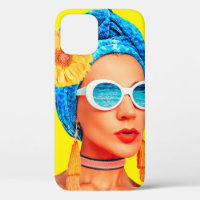Contemporary art collage. Vacation fashion Girl Cu