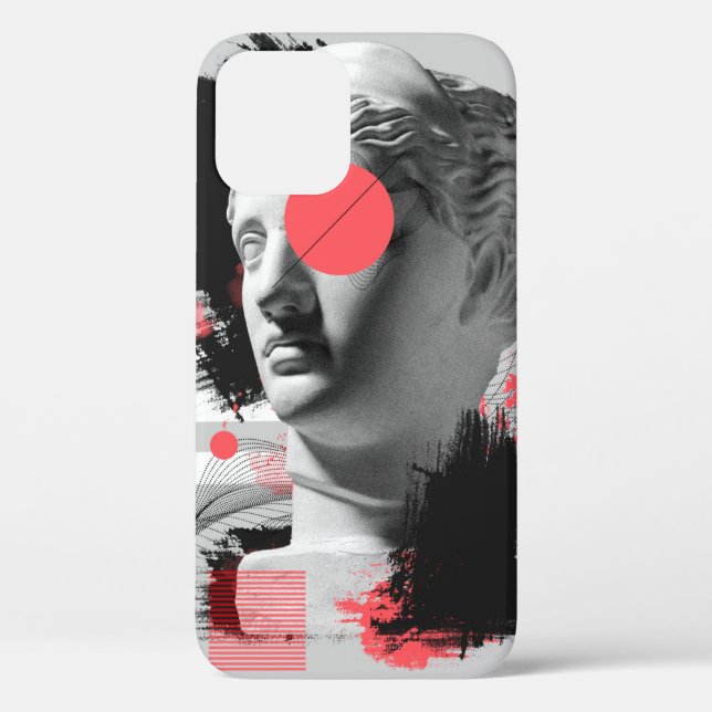 Contemporary art collage with antique statue head  Case-Mate iPhone case (Back)
