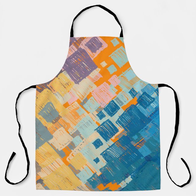 Contemporary art. Colourful texture. Modern artwor Apron (Front)