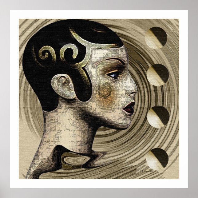 Contemporary:  Art Deco/Art Nouveau Style Poster (Front)