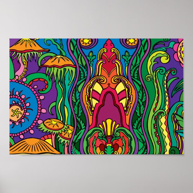 Contemporary Art Deco Colorful Poster (Front)