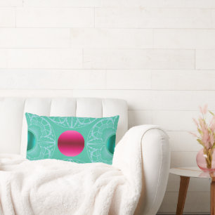 Contemporary Art Deco–Inspired  Lumbar Cushion