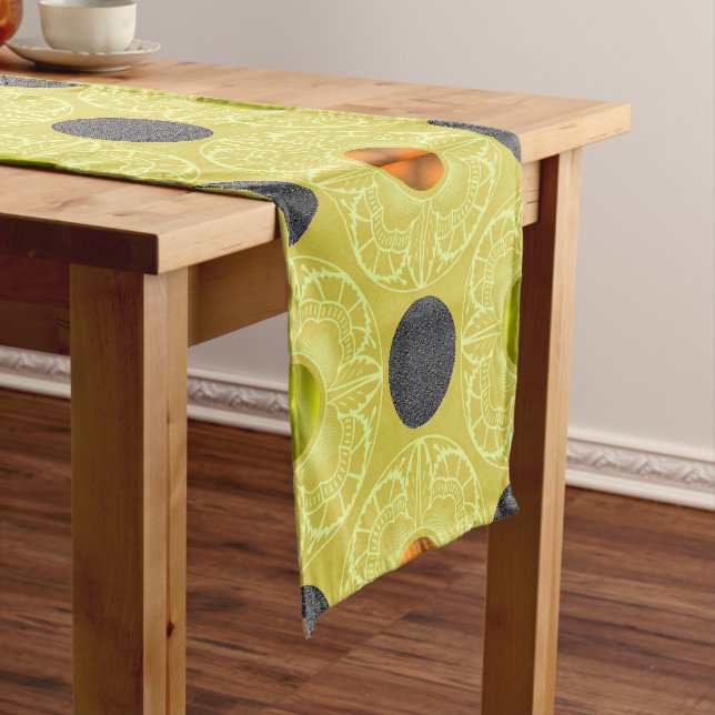 Contemporary Art Deco–Inspired  Short Table Runner (In Situ)