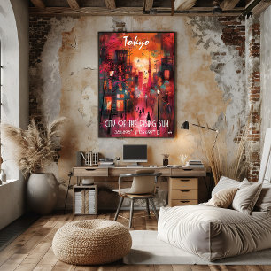 Contemporary Art in Tokyo: The Rising Sun City Poster