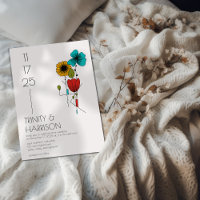 Contemporary Art Noveau Floral Wedding