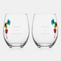 Contemporary Art Noveau Floral Wedding