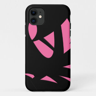 Contemporary Art Pink / Black iPhone 11 Case