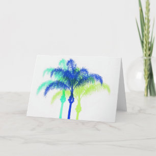 Contemporary Art Queen Palm Trees Artsy Note Card