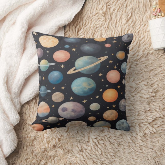 Contemporary artistic celestial bodies cushion (Blanket)