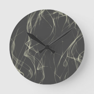 Contemporary Artistic Curvy Lined Pattern -COOL Round Clock