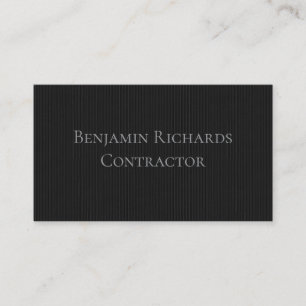 Contemporary Black and Grey Business Card