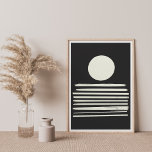 Contemporary Black and White Abstract Art Poster<br><div class="desc">Black and White Abstract Art Poster</div>